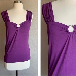 🍓Free People Plum Viscose Summer Top